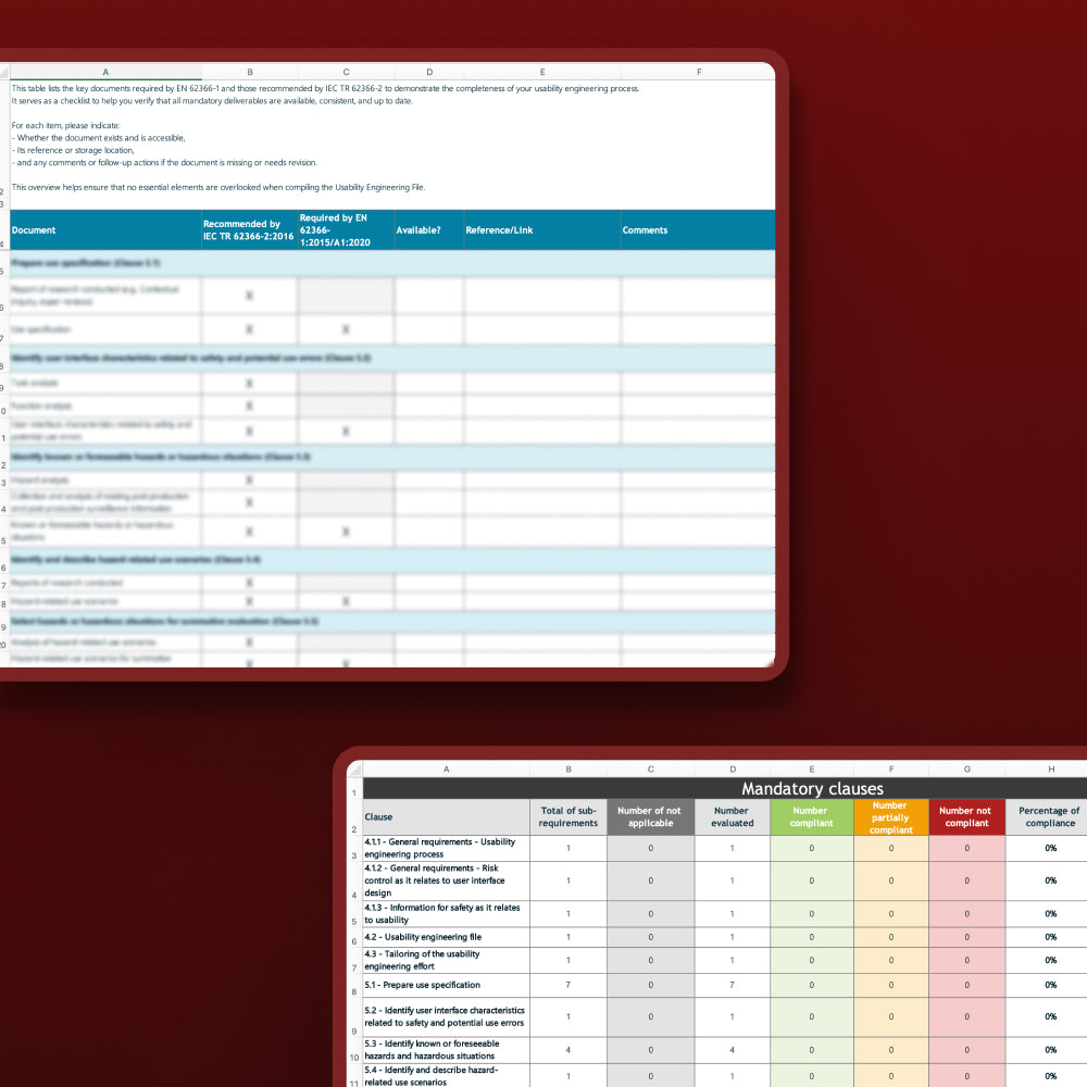 Grille d’audit EN 62366-1 :2015/A1 :2020