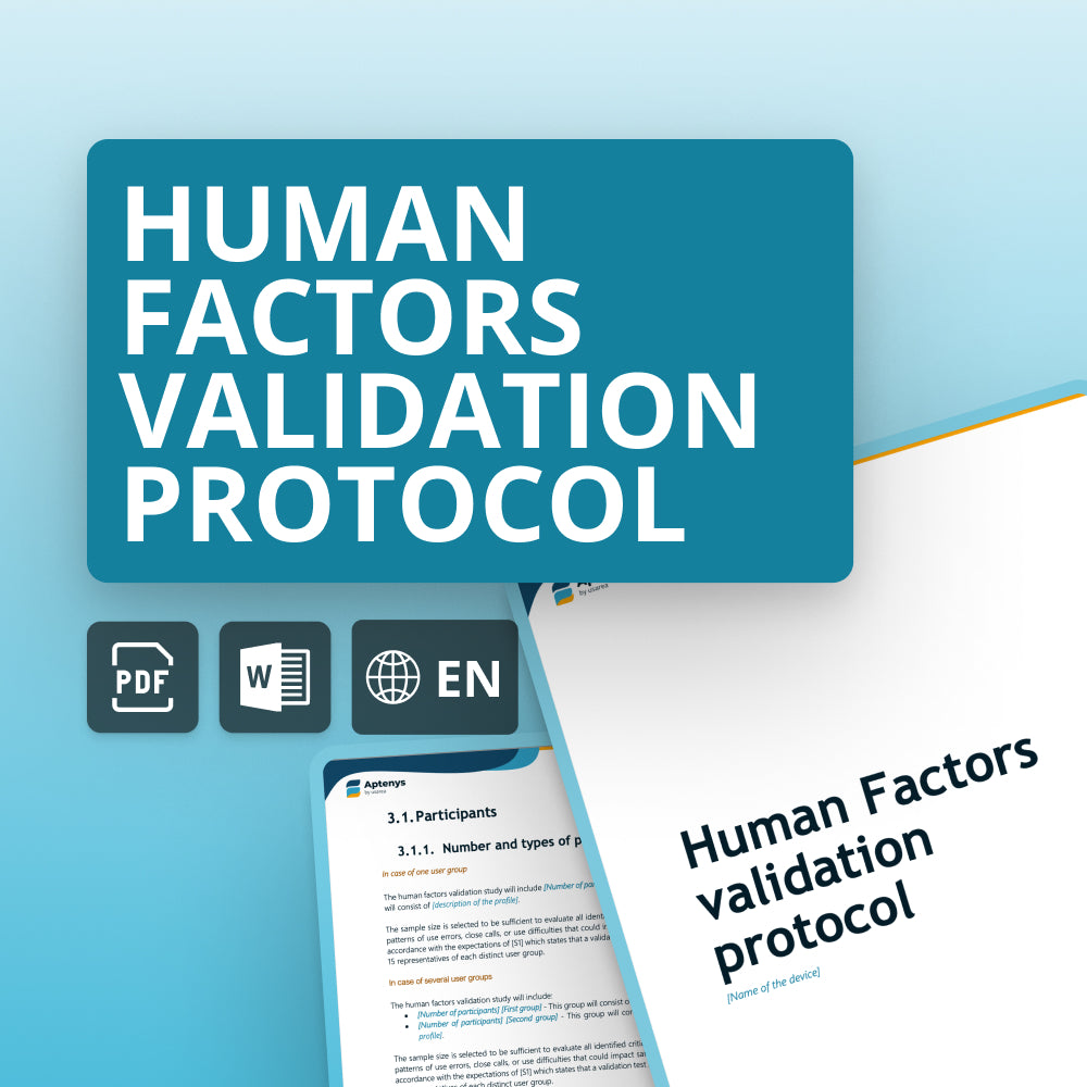Protocole de validation des facteurs humains (FDA Human Factors Guidance)