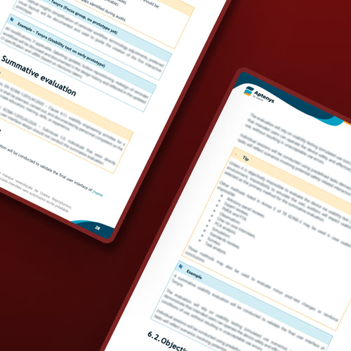 Plan d’évaluation de l’interface utilisateur (norme EN 62366-1:2015/A1:2020)