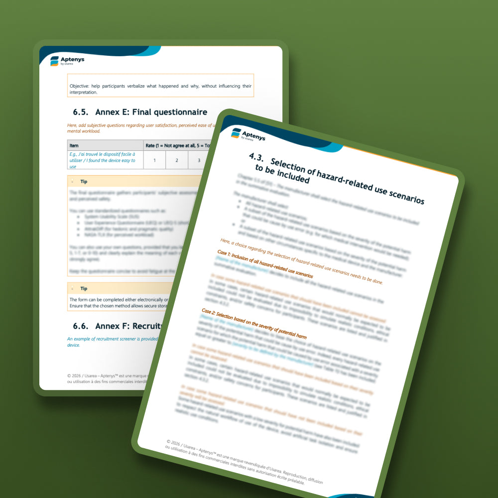 Protocole d’évaluation sommative (norme EN 62366-1:2015/A1:2020)